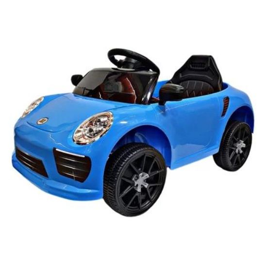 صورة سيارة اطفال كهربائية بريموت تحكم عن بعد - ازرق